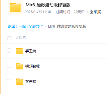 Mir6_缥缈渡劫版修复版-源码巢